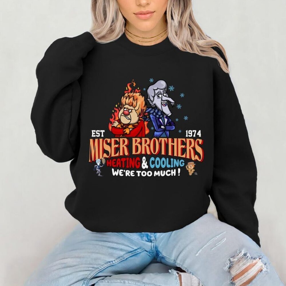 Miser Brothers Sweatshirt Funny Year Without A Santa Claus 05